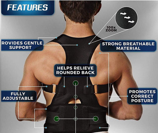 Trendz Rush™ Adjustable Magnetic Posture Corrector - Sit Straight, Feel Confident